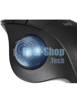 Трекбол Logitech M575S черный оптическая 2000dpi беспров. BT/Radio USB2.0 (910-007035)
