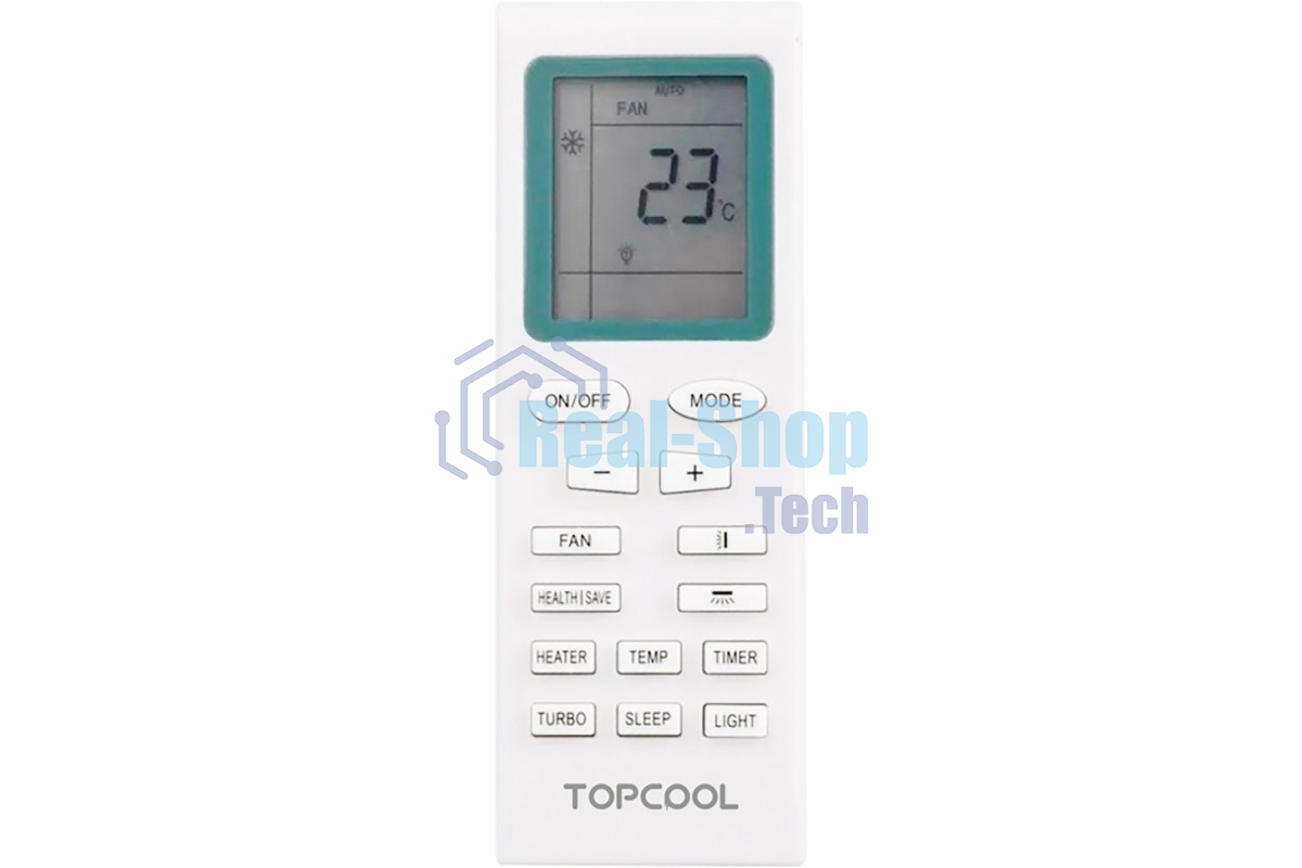 Внутренний блок сплит-системы TOPCOOL TR-09SBST1/IN 9000 BTU, 25 м², 24 дБ, охлаждение, обогрев, осушение, белый