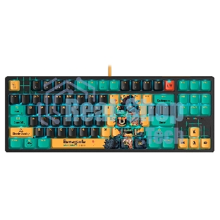 Клавиатура A4Tech Bloody AT87 Renegade проводная USB черный/зеленый