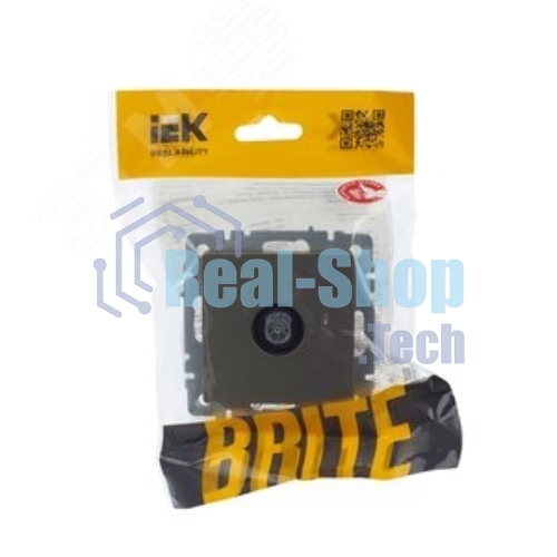 Розетка телевизионная оконечная IEK Brite РТВ11-0-БрШ (BR-A10-O-K37) СП шампань