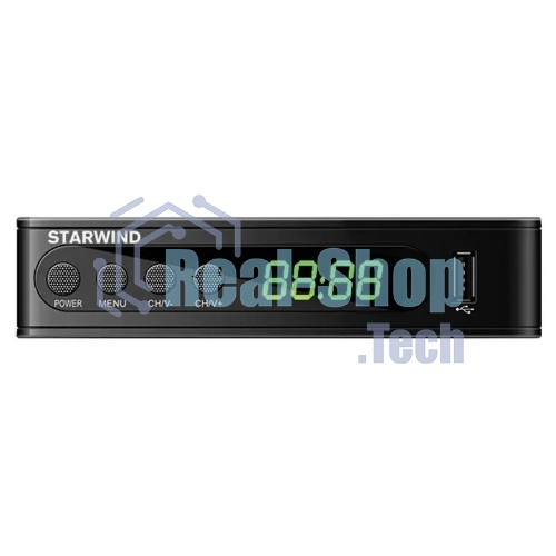 Приставка для цифрового ТВ Starwind CT-200 черный, DVB-T2, DVB-T, DVB-C, HDMI, USB 2.0 х2
