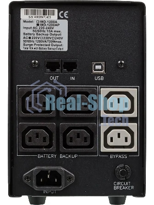 Источник бесперебойного питания Powercom Imperial IMD-1200AP 720Вт 1200ВА черный