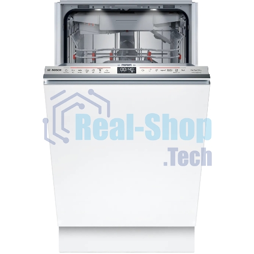Встраиваемая посудомоечная машина Bosch SPV8ZMX06Q 45 см.с Zeolith,Time Light, SilencePlus; Класс A-А-A; уровень шума 42 дБ; 6 прогр.:Eco 50 °C, Auto 45-65 °C, Intensive 70 °C, 5 спец.функций: Remote Start, Shine & Dry, Hygiene+,