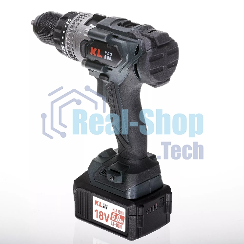 Дрель-шуруповерт Klpro KLDM18BHX-50, 18 В, 5 Ач, 150 Нм, бесщеточный, ударный