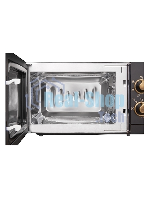 Микроволновая печь Korting KMO 815 RN черный, 20 л, 700 Вт, переключатели - поворотный механизм
