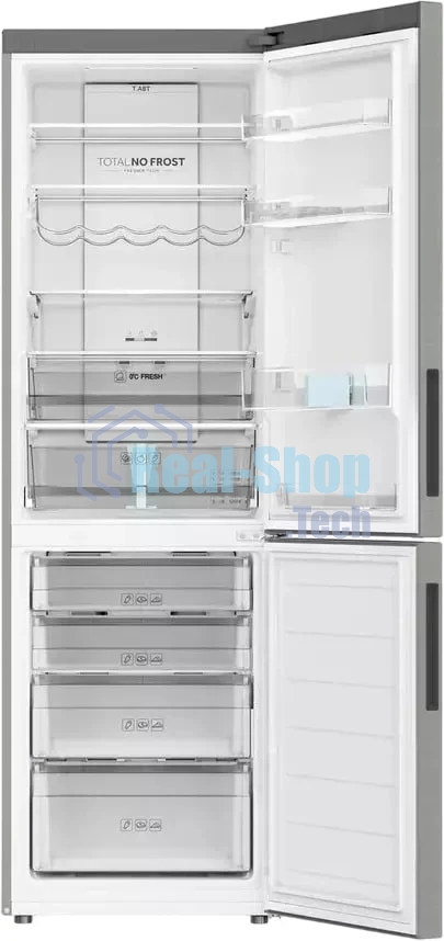 Холодильник Haier C2F636CXMVU1 нержавеющая сталь двухкамерный 256/108 л морозилка снизу, No Frost