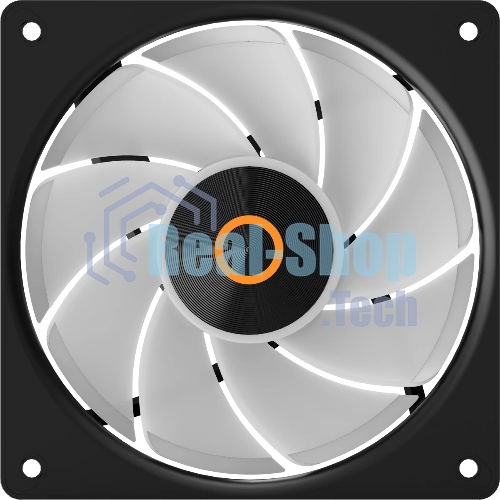 Вентилятор для корпуса Ocypus Gamma F12 Elite BK ARGb REVERSE BLADE, 120x120x25mm, 4-PIN PWM, 600-1800 RPM, 26 DBA MAX, HYDRO BEARING