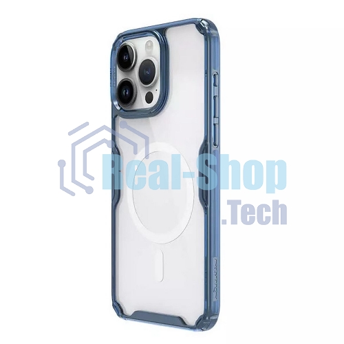Чехол Nature TPU Pro Magnetic Case, синий, (AP IP15 Pro Max)