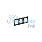 Рамка 3 - местная EKF Эпика UP1-FPB-03, черная, пластик