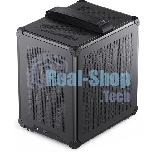 Компьютерный корпус JONSBO C6-ITX Black ITX без БП, боковая панель из закаленного стекла, mini-ITX, черный