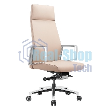 Кресло Бюрократ JONS/BEIGE бежевый, кожа