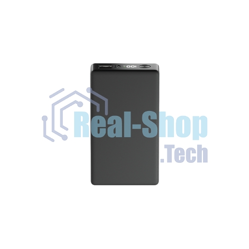 Портативный аккумулятор OLMIO QX-20, 20000mAh, 22.5W, QuickCharge3.0/PowerDelivery, LCD, графитовый