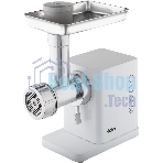 Мясорубка электрическая Haier HG-700 белый, 1900 Вт, 3.0 кг/мин, реверс, защита от перегрузки, металлический лоток, насадки - 5