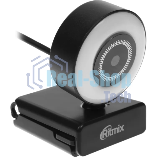 Веб-камера Ritmix RVC-250 2592x1944, 30 кадр/с, USB Type-A, микрофон, автоматическая фокусировка, универсальное крепление