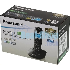 Телефон беспроводной (DECT) Panasonic KX-TG2521RUT (титан) АОН, Caller ID,спикерфон,голосовой АОН,полифония,цифровой автоответчик