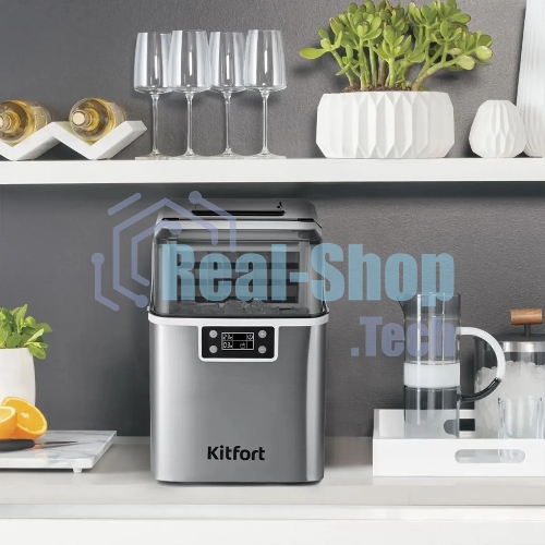 Ледогенератор Kitfort КТ-1826 150Вт 3200мл. нержавеющая сталь/черный