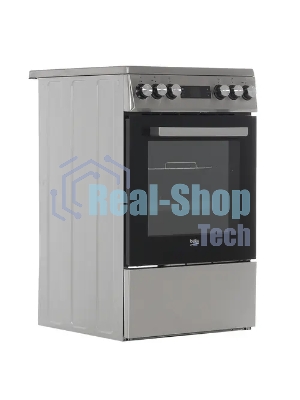Плита электрическая Beko FSM57300GX черный, конфорок 4 шт, духовка 55 л, 50 см x 85 см x 60 см