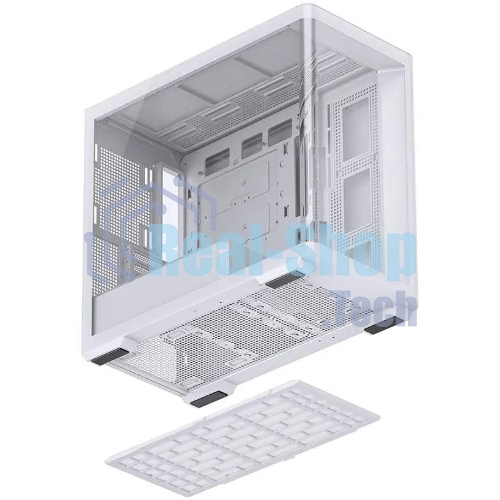 Корпус без блока питания JONSBO D300, Mini-Tower, TG, no fan, 2xUSB-A 3.2 + 1xUSB-C 3.2, mATX, mITX White
