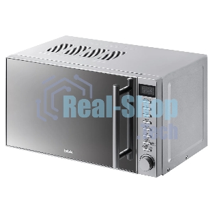 Микроволновая печь BBK 20MWG-733T/BS-M серебристый, 20 л, 700 Вт, переключатели - тактовый механизм, кнопки