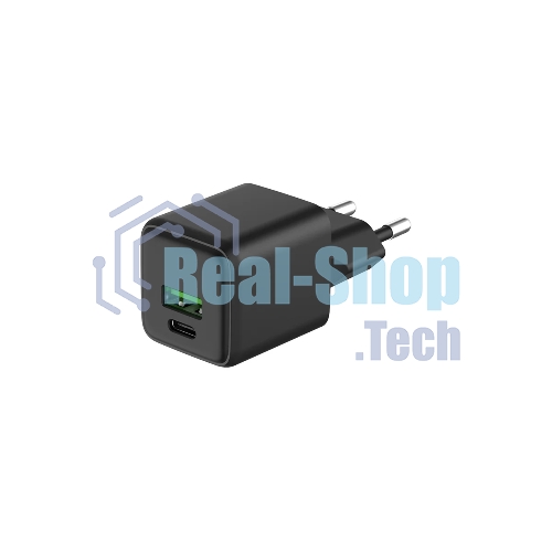 Сетевое зарядное устройство Rexant с двумя портами USB-A и Type-C, 25Вт GaN