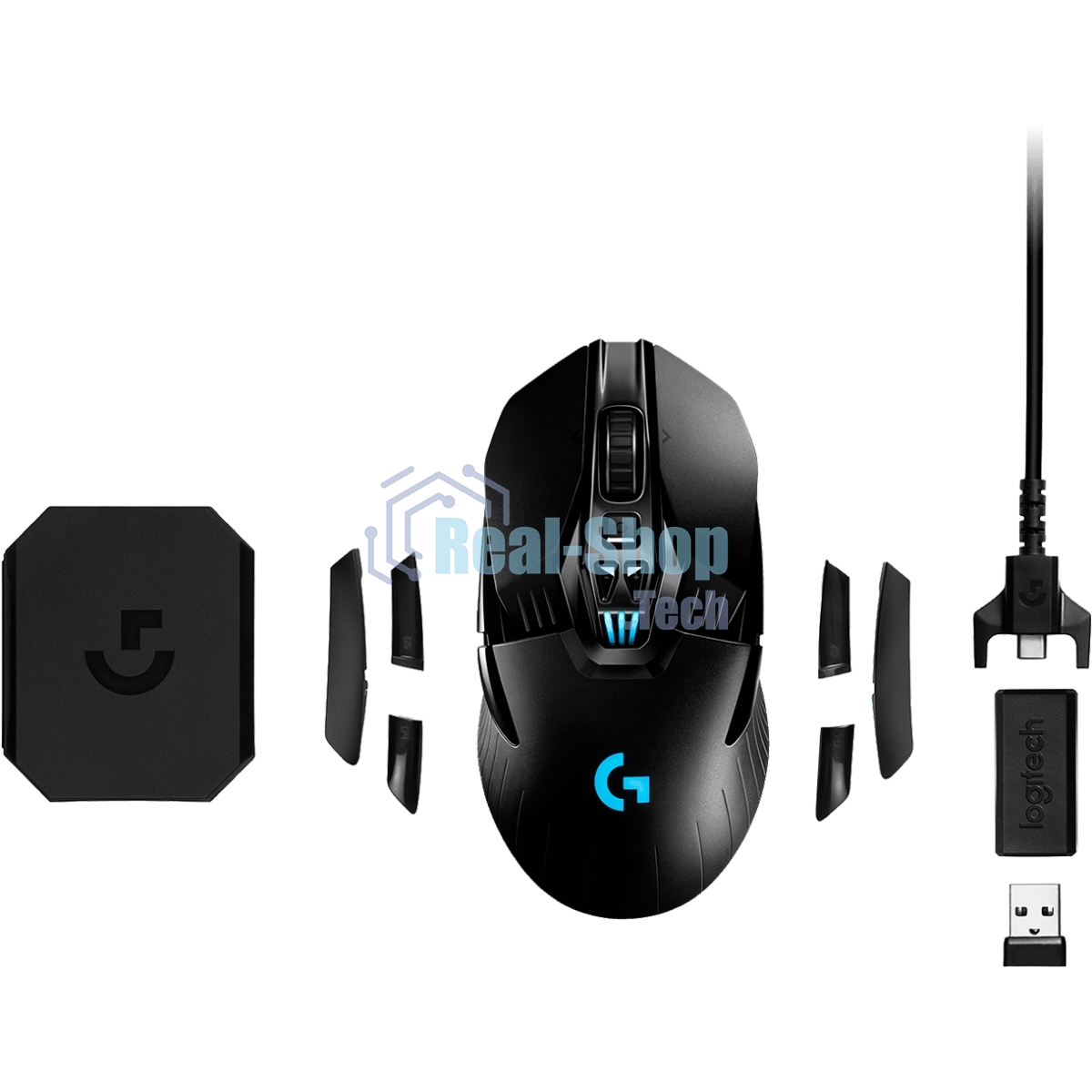 Мышь Logitech G903 LightSpeed Hero черный оптическая 25600dpi беспров. USB2.0 9but (910-005674)