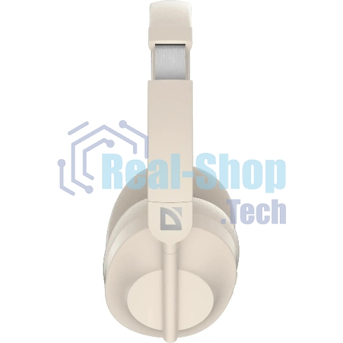 Беспроводные/проводные наушники Defender FreeMotion B485 бежевый, накладные, Bluetooth + проводной, складная конструкция, до 8 ч