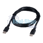 Кабель USB2.0 Cablexpert CC-USB2-CMCM-100-1M, Type-C/Type-C, 5A, 100Вт, PD/QC3.0, медь, 1м, черный, пакет
