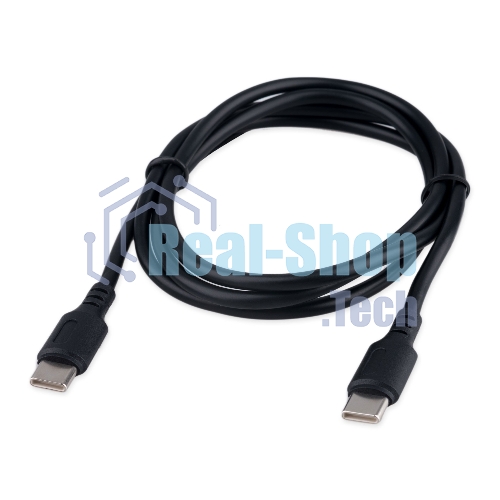 Кабель USB2.0 Cablexpert CC-USB2-CMCM-100-1M, Type-C/Type-C, 5A, 100Вт, PD/QC3.0, медь, 1м, черный, пакет
