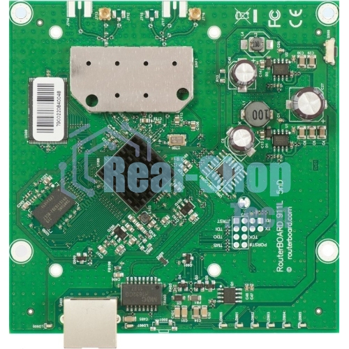 Плата роутера MikroTik 911 Lite5 dual with 600MHz Atheros CPU, 64MB RAM, 1x LAN, built-in 5Ghz 802.11a/n 2x2 two chain wireless, 2xMMCX connectors, RouterOS L3
