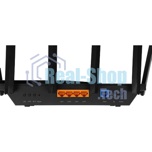 Роутер TP-Link Archer AX73 AX5400 Dual Band Wireless Gigabit Router, 1.5 GHz Tri-Core CPU, 1 GE WAN + 4 GE LAN ports, 1× USB 3.0 Port, support 1024-QAM, OFDMA, MU-MIMO, Airtime Fairness, Beamforming, 160MHz Channel Width, come with HomeShieldTM, support Russia PPTP/L2TP/PPPoE