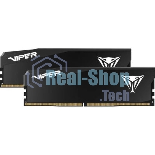 Оперативная память Patriot Viper Elite 5 Ultra, DDR5, 64GB (2x32GB), 6000 MHz, CL28, с радиатором, чёрный