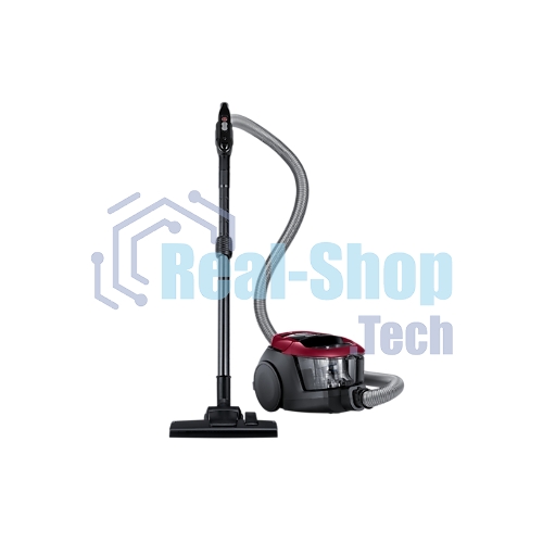 Пылесос Samsung VC18M31A0HP бордовый/черный, 380/1800 Вт, уборка сухая, пылесборник контейнер 2 л
