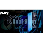 Оперативная память Kingston Fury Beast, DDR4, 16GB (2x8GB), 3600MHz, CL17, DIMM, с радиаторами, RGB, черный
