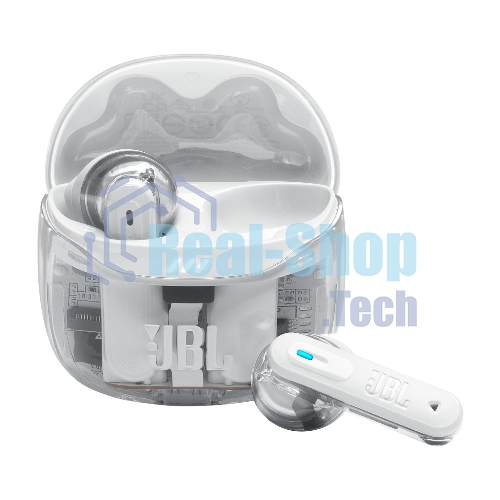Наушники TWS JBL Tune Flex 2 призрачно-белый, вкладыши/внутриканальные (трансформер), Bluetooth, адаптивное шумоподавление