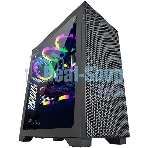 Компьютерный корпус Azza Hive черный без БП ATX 8x120мм 5x140мм 2xUSB 2.0 1xUSB 3.0 audio bott PSU