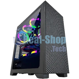 Компьютерный корпус Azza Hive черный без БП ATX 8x120мм 5x140мм 2xUSB 2.0 1xUSB 3.0 audio bott PSU