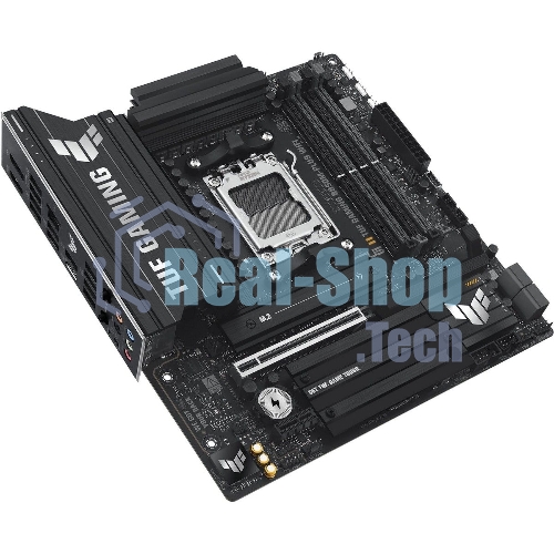 Материнская плата ASUS TUF GAMING B850M-PLUS WIFI, AM5, AMD B850, 4xDDR5, 4xSATA, 3xM.2, 1xPCIe 4.0 x16, 1xHDMI, 1xDP, 1x 2.5Gb LAN, 1xUSB-C 20Gbps, 3xUSB-A 10Gbps, 4xUSB-A 5Gbps, 4xUSB-A 2.0, 7.1, micro-ATX