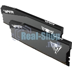 Оперативная память Patriot Viper Elite 5 Ultra, DDR5, 64GB (2x32GB), 6000 MHz, CL28, с радиатором, чёрный