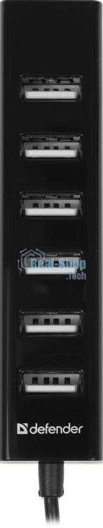 USB-концентратор Defender Quadro Swift, USB 2.0, USB 7 портов, USB