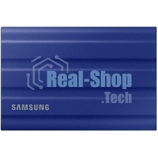 Внешний SSD Samsung T7 Shield, 2TB, USB 3.2 Gen 2 Type-C, R/W 1050/1000, синий