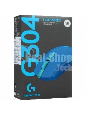 Мышь беспроводная Logitech G304 Lightspeed синий, 12000 dpi, радиоканал, USB, кнопки - 6