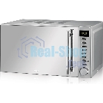 Микроволновая печь BBK 20MWG-733T/BS-M серебристый, 20 л, 700 Вт, переключатели - тактовый механизм, кнопки