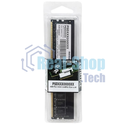 Оперативная память Patriot Signature, DDR4, 8GB (1x8 GB), 3200 MHz, CL22, DIMM