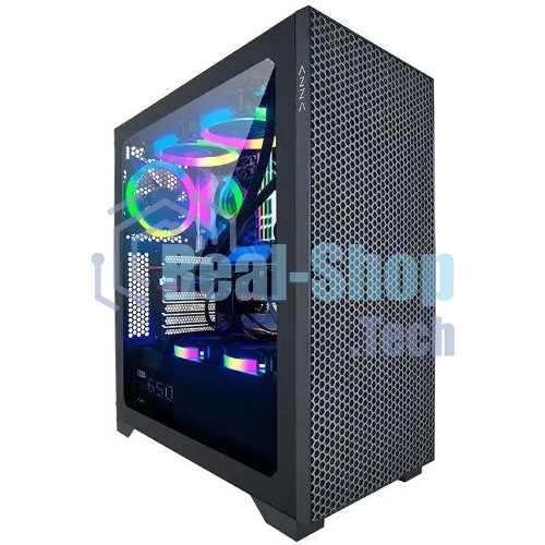 Компьютерный корпус Azza Hive черный без БП ATX 8x120мм 5x140мм 2xUSB 2.0 1xUSB 3.0 audio bott PSU