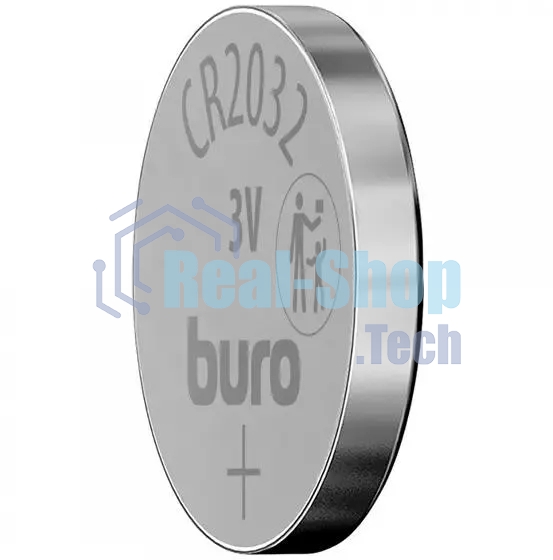 Батарея Buro Lithium CR2032 (1шт) блистер, 3 В