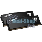 Оперативная память Patriot Viper Elite 5 Ultra, DDR5, 64GB (2x32GB), 6000 MHz, CL28, с радиатором, чёрный