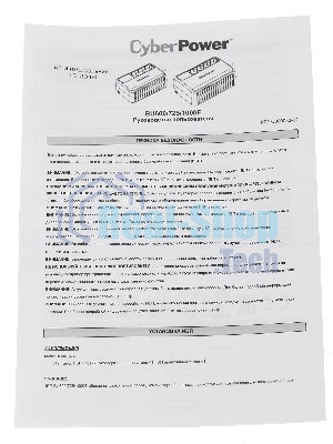 Источник бесперебойного питания CyberPower BU600E/600 ВА/360 Вт/3 х CEE 7 (евророзетка)