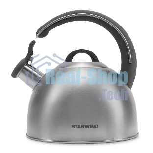 Чайник для плиты Starwind Chef Family 2.8 л, серебристый, металлический (SW-CH1106)