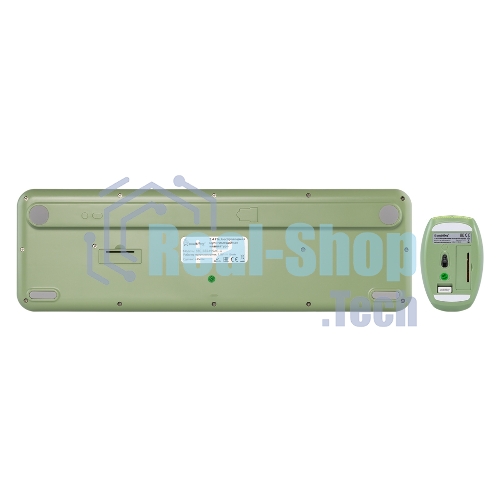 Комплект клавиатура+мышь Smartbuy 666395AG беспроводной, USB, 1000 DPI, зелёный