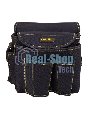 Поясная сумка монтажника Deli DL-P4 220 x 200 x 140мм, 6 карманов, ткань Оксфорд 600D
